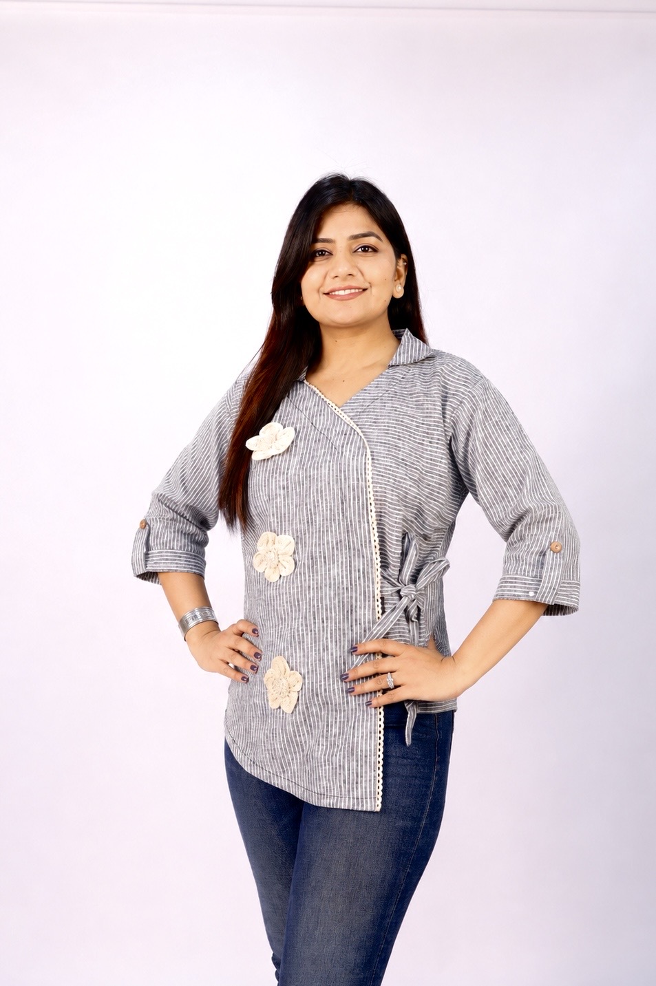 Striped Linen Cotton Shirt