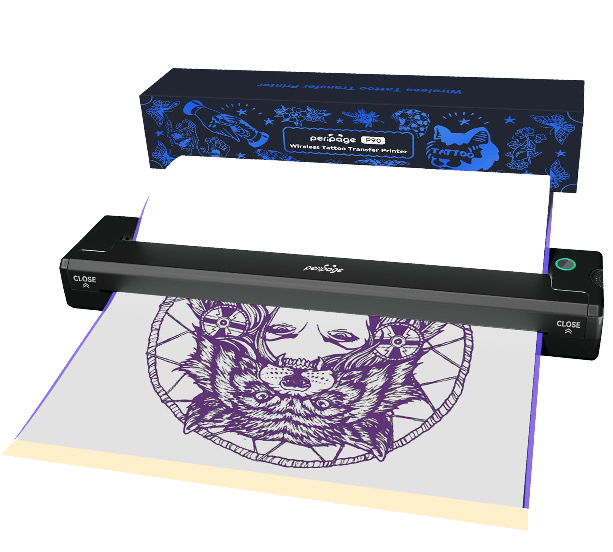 Impressora Peripage P90 Tattoo Decalque Profissional 300dpi