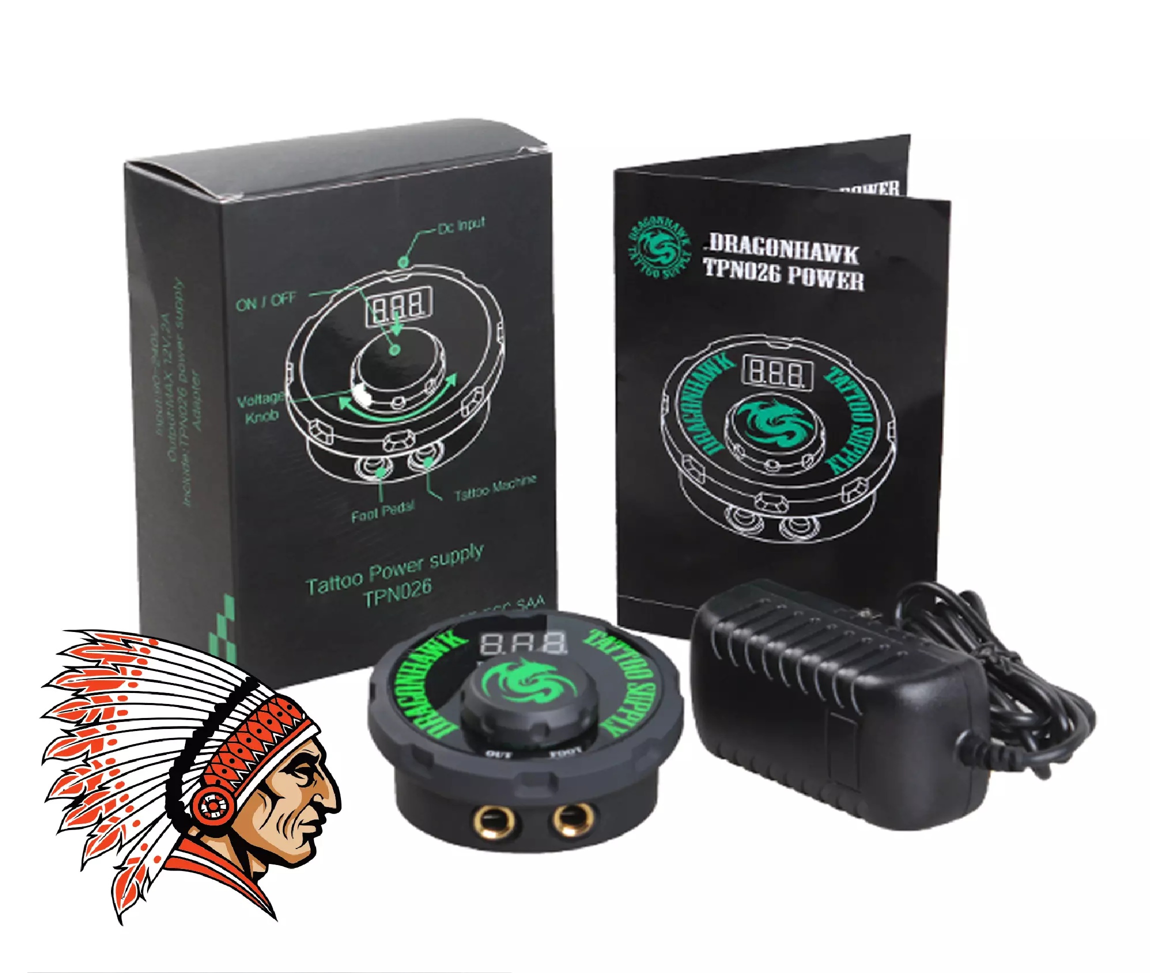 Fonte Tatuagem Digital Dragonhawk de Mesa Profissional