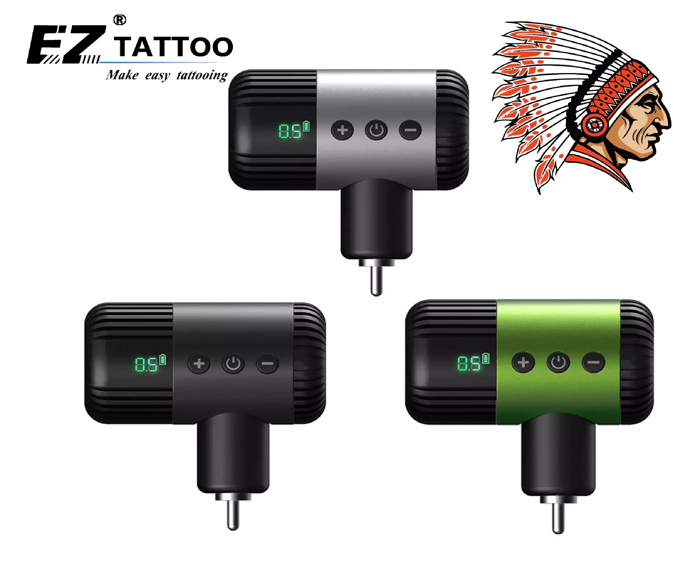 Fonte Sem Fio para Tatuagem EZ Tattoo Portex RCA ou DC