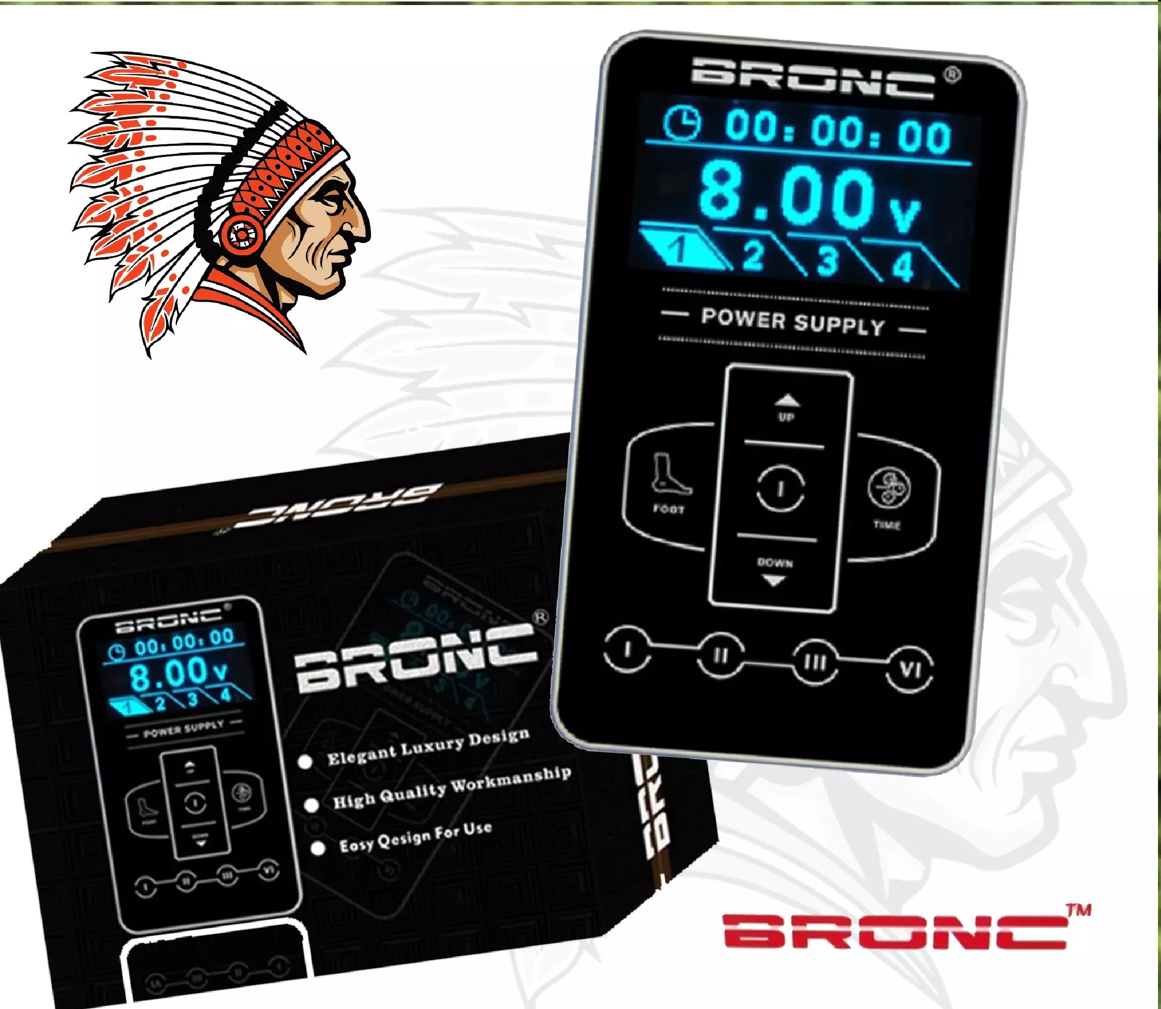 Fonte Tatuagem Digital Bronc Tpn-34 High Power 3A