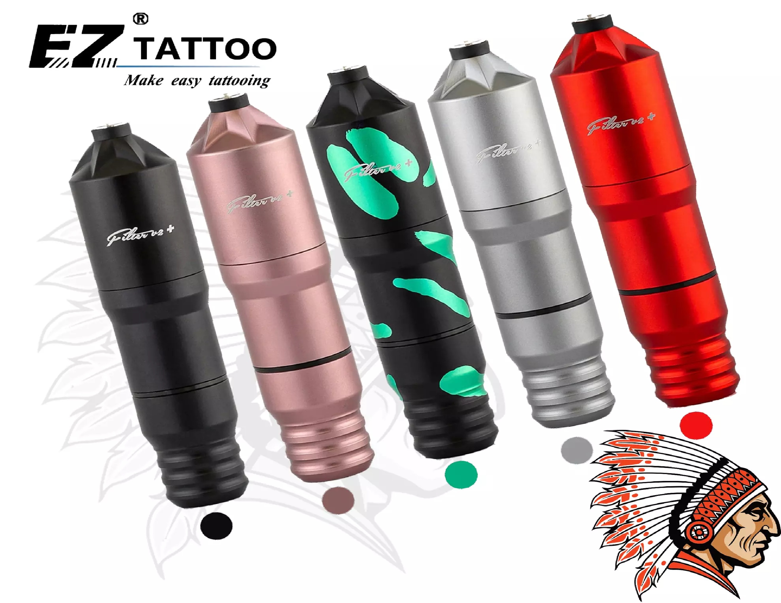 Máquina de Tatuagem Filter V2 Pen EZ Tattoo DC