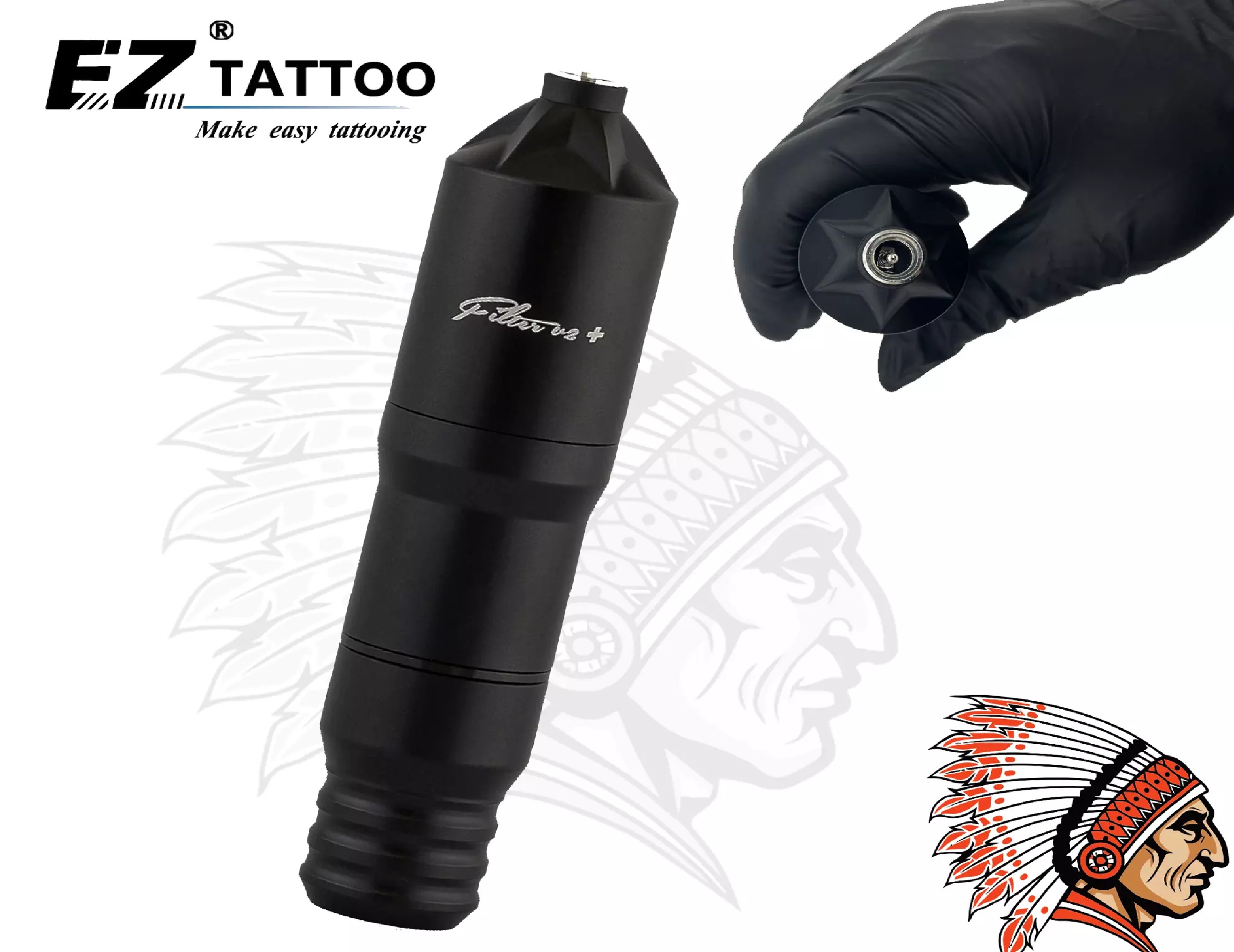 Máquina de Tatuagem Filter V2 Pen EZ Tattoo DC