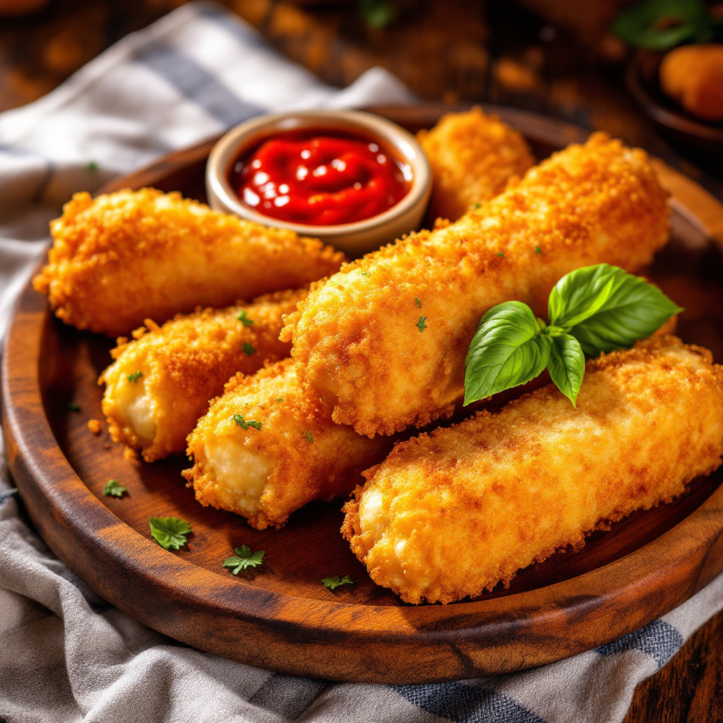 Crispy Mozzarella Sticks