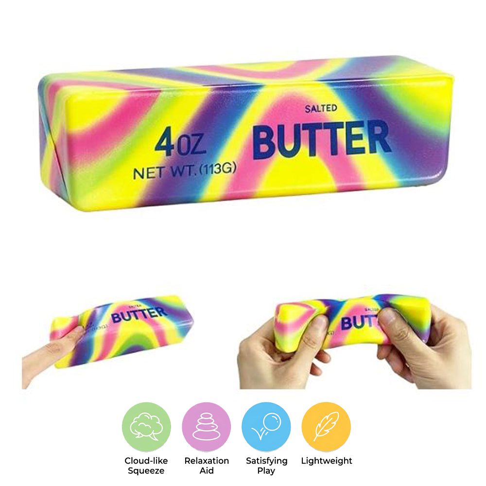 Rainbow Butter Squishy Fidget Toy