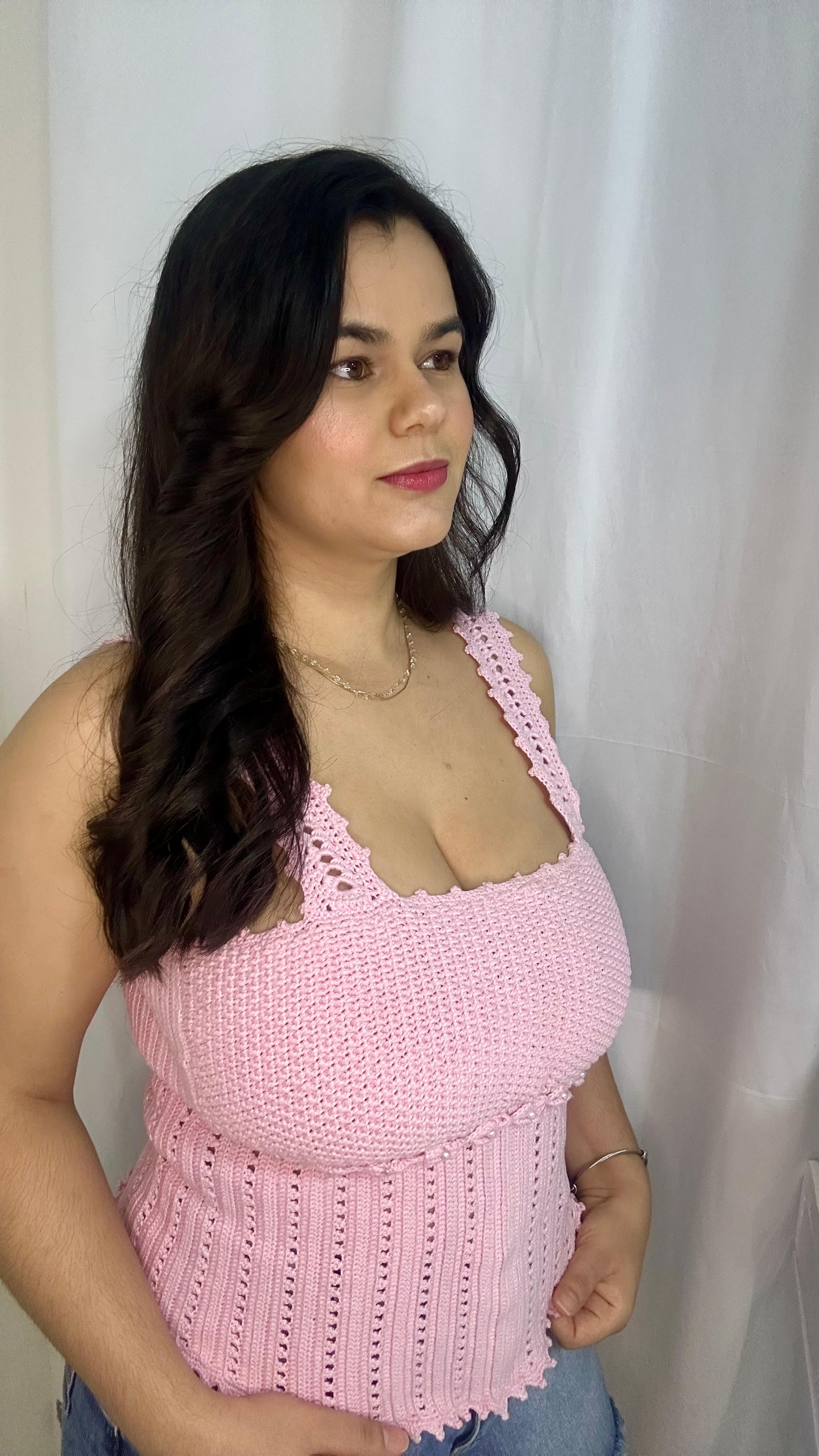 Corset de crochê 