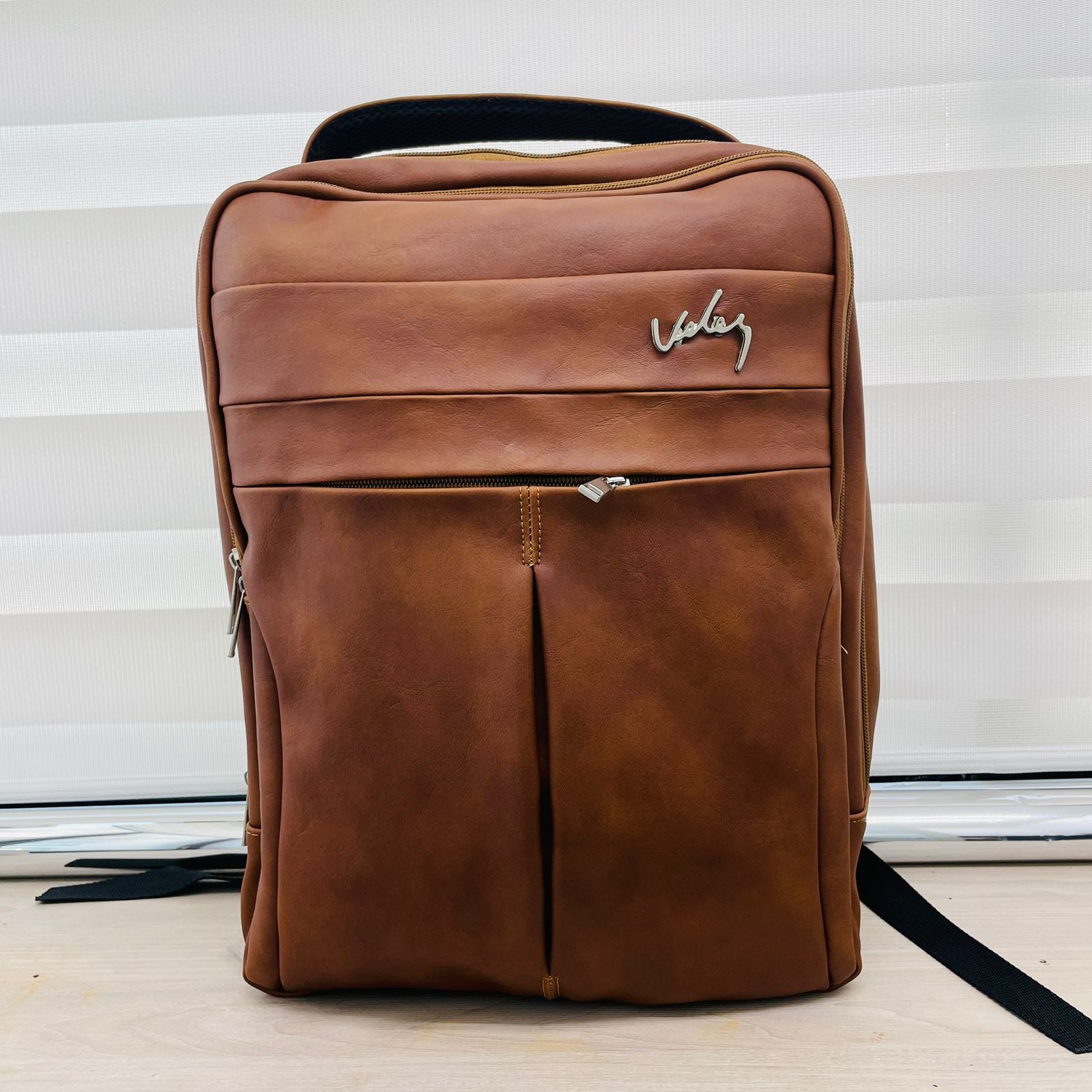 🛒MORRAL CUERO SINTETICO VELEZ CABALLERO