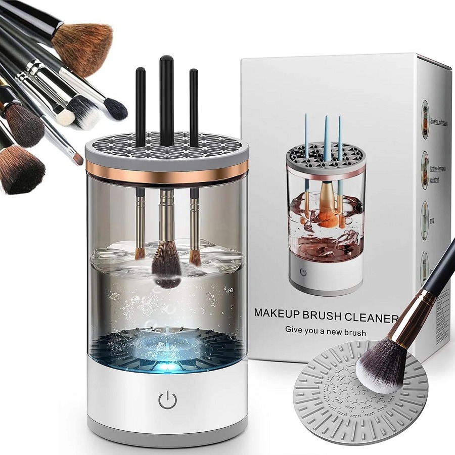 🛒🌸Limpiador Automático de Brochas de Maquillaje.