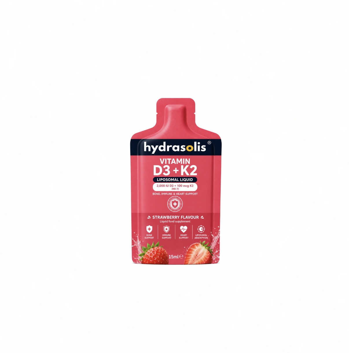 Hydrasolis Vitamin D3 + K2 Liposomal Liquid