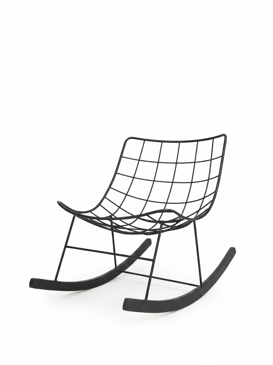 Modern Wire Rocking Chair
