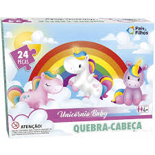 Quebra-Cabeça Unicórnio Baby 24 Peças