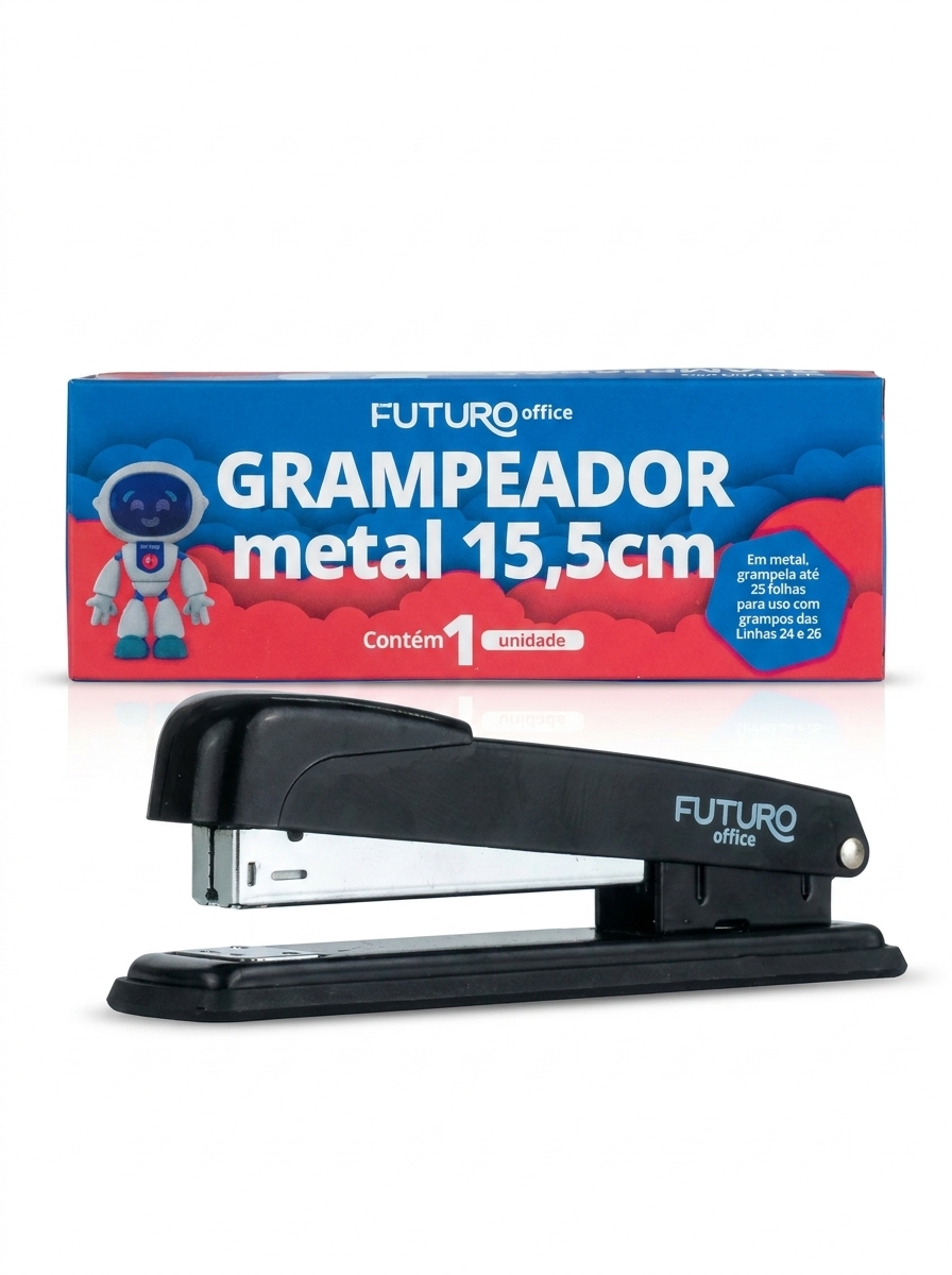 Grampeador Metálico 15,5cm