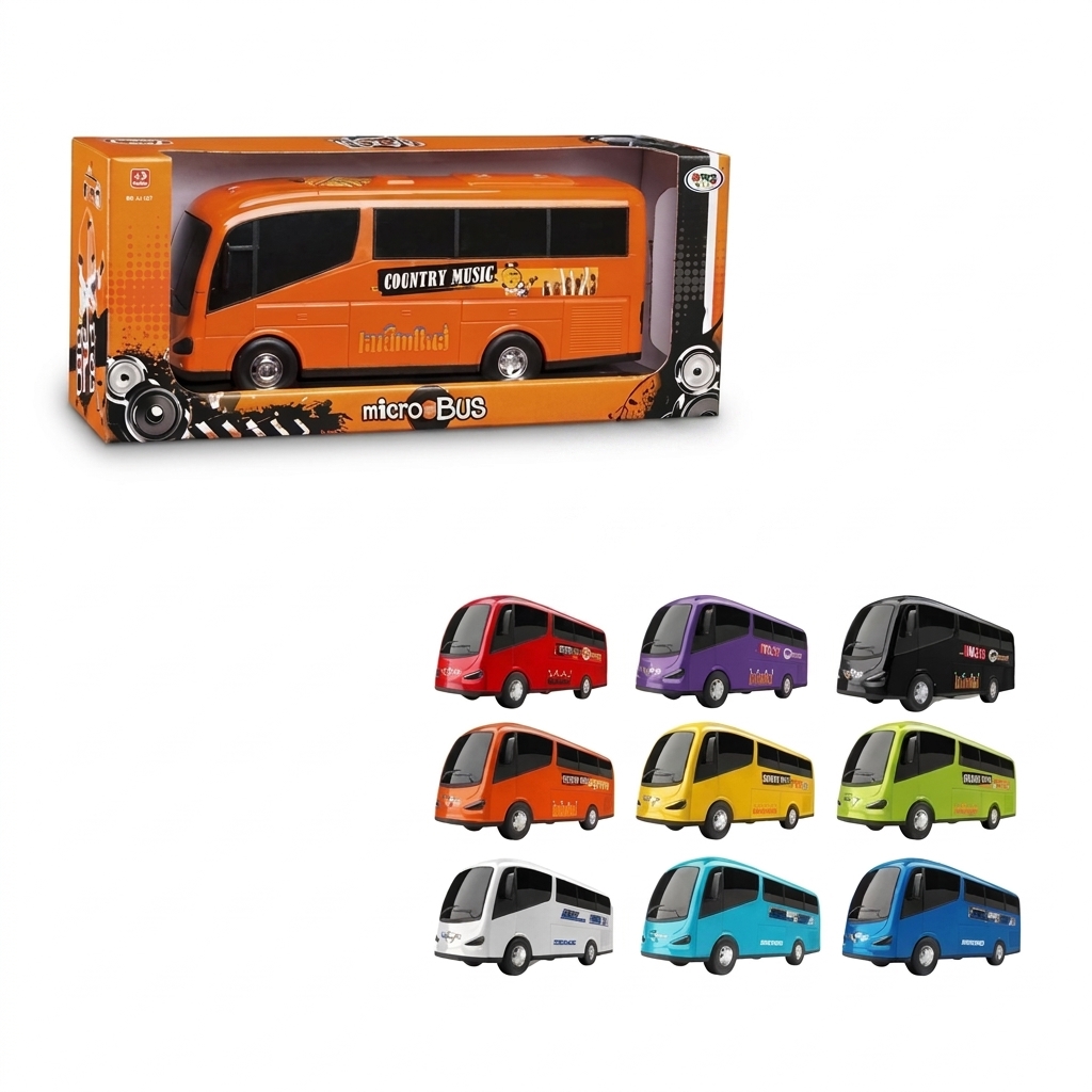 Ônibus de Brinquedo MicroBus 28cm