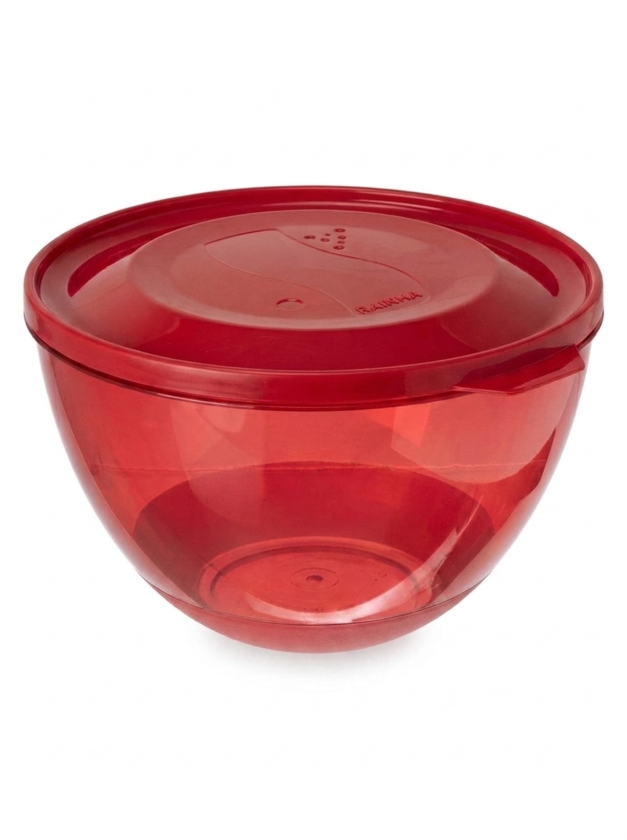 Tigela Plástica bowl com Tampa Rainha185 5,5L