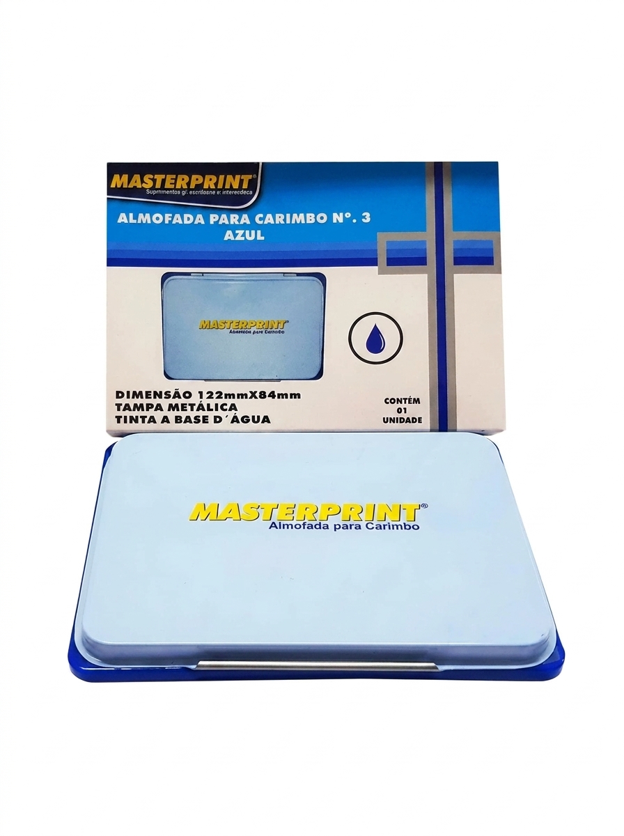 Almofada para Carimbo Masterprint Nº 3 Azul