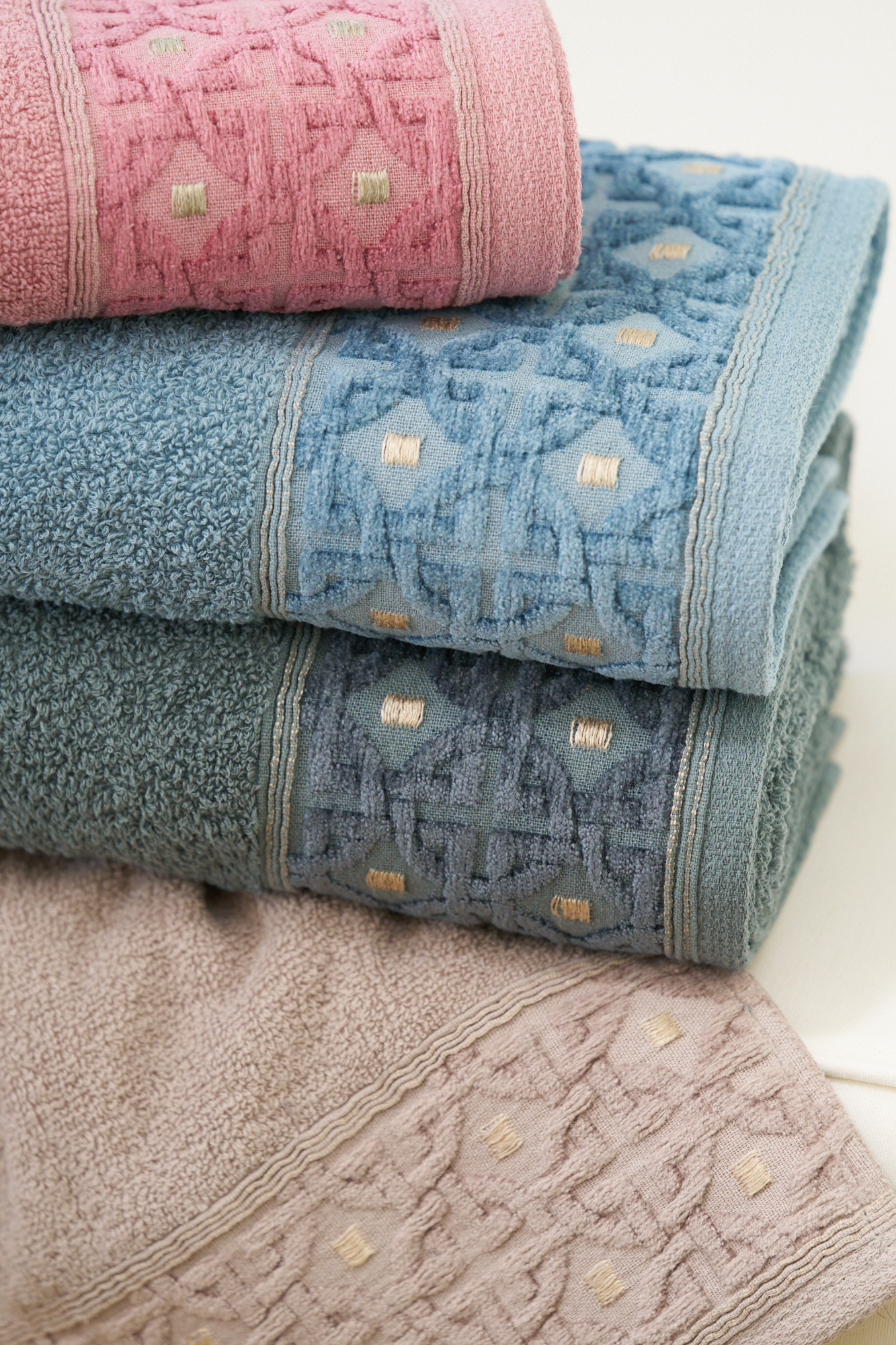 Toalhas Bordadas Linha velvet premium 100% algodão
