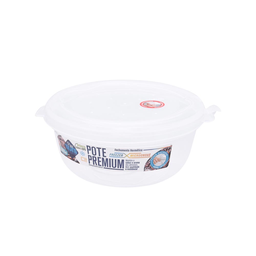 Pote Redondo Premium plástico 1800ml