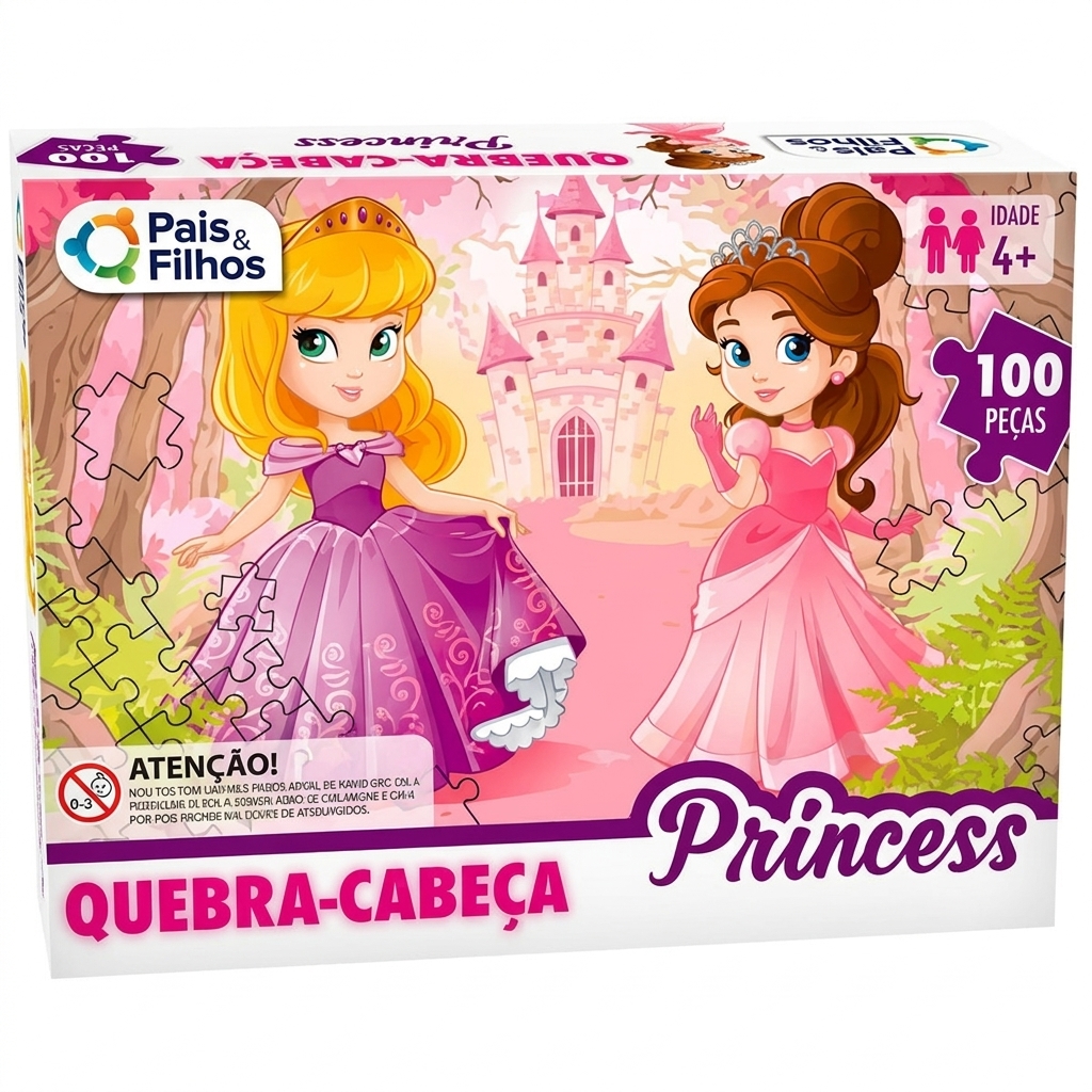 Quebra-Cabeça Princess 100 Peças