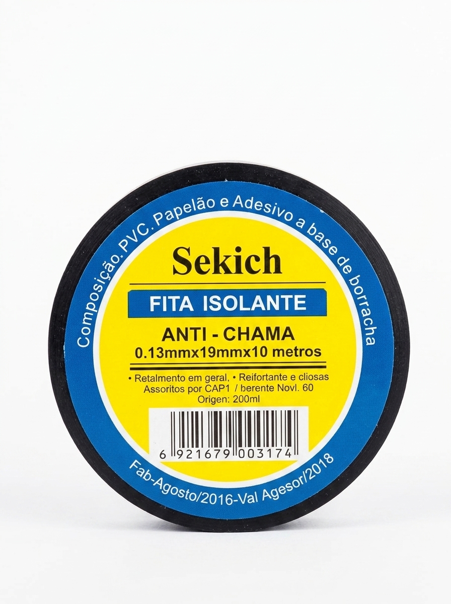 Fita Isolante Sekich 10m 13mm x 18mm