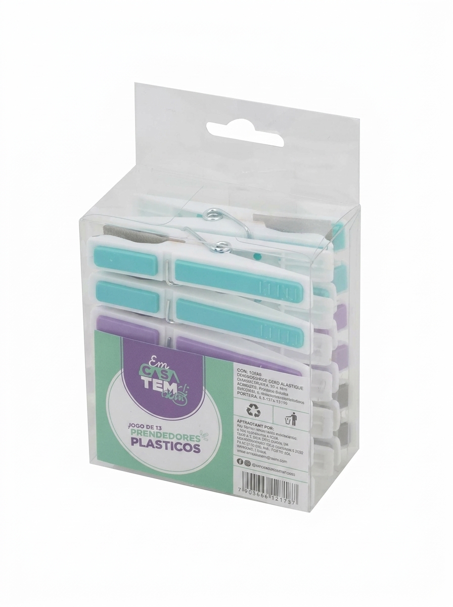 Kit prendedores de Roupa Plásticos 12 un
