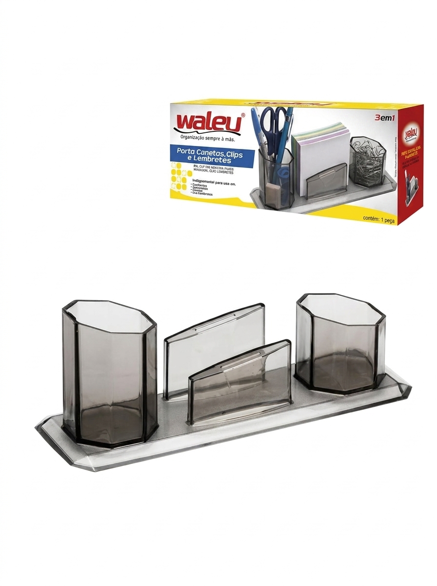 Organizador de Mesa 3 em 1