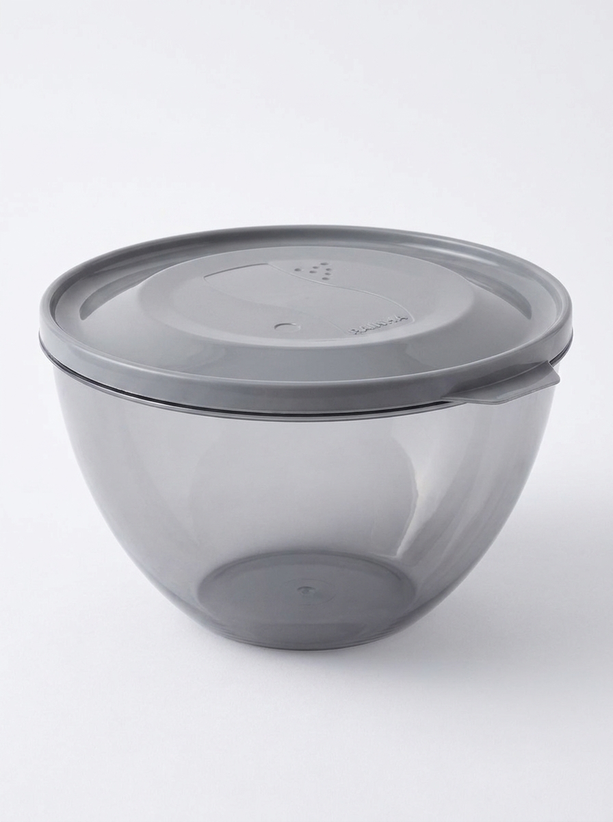 Tigela Plástica bowl com Tampa Rainha185 5,5L