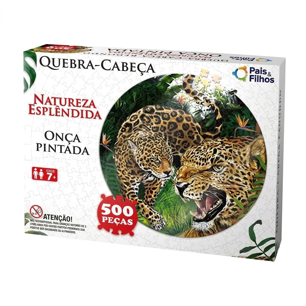 Quebra-Cabeça Onça Pintada 500 Peças