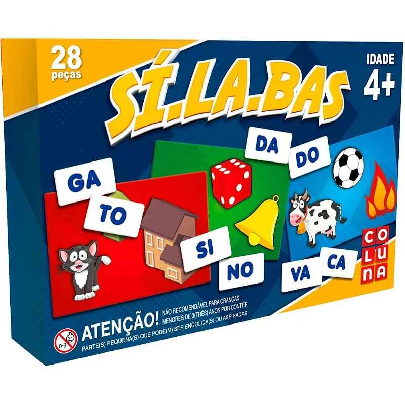 Jogo de Sílabas 28 peças