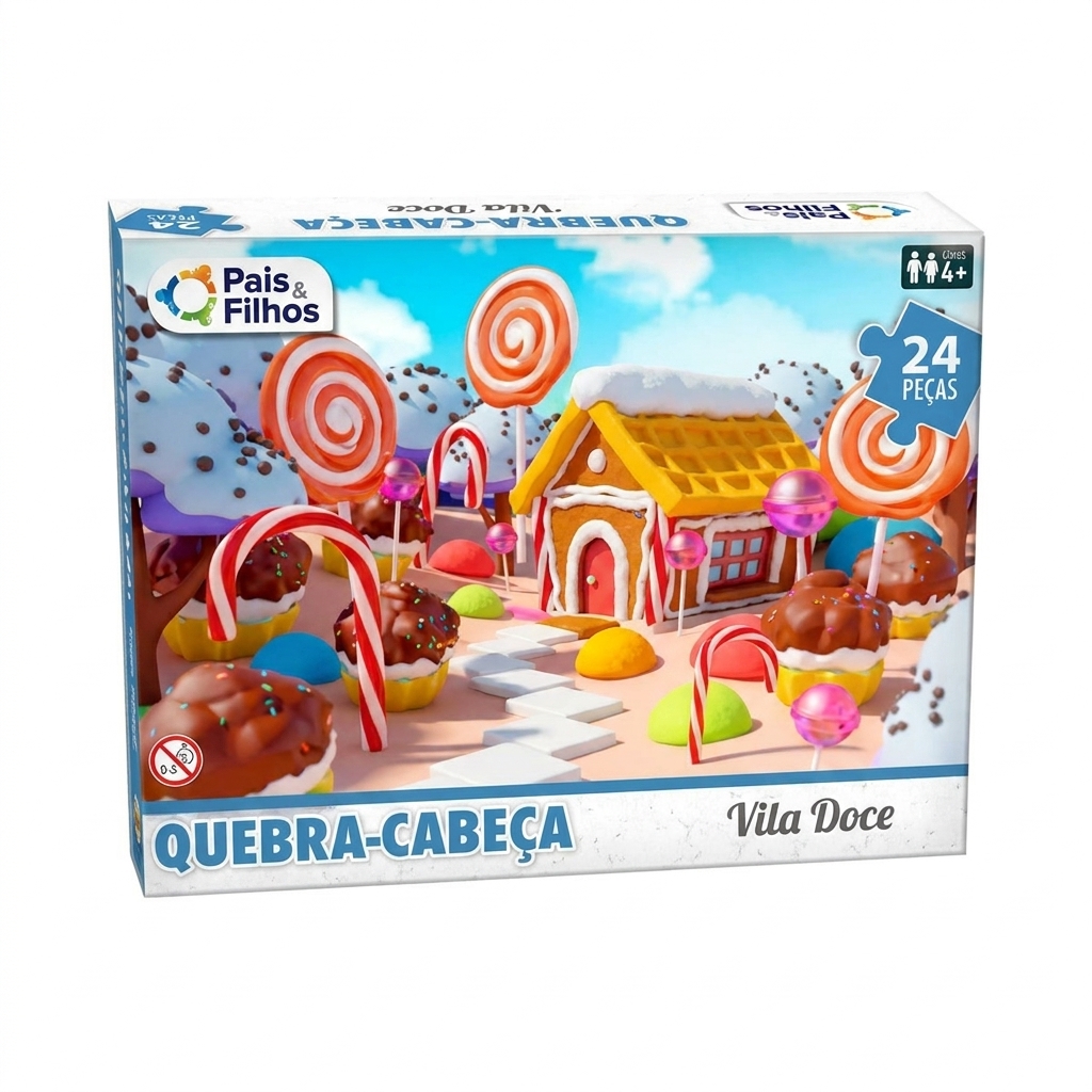 Quebra-Cabeça Vila Doce 24 pçs