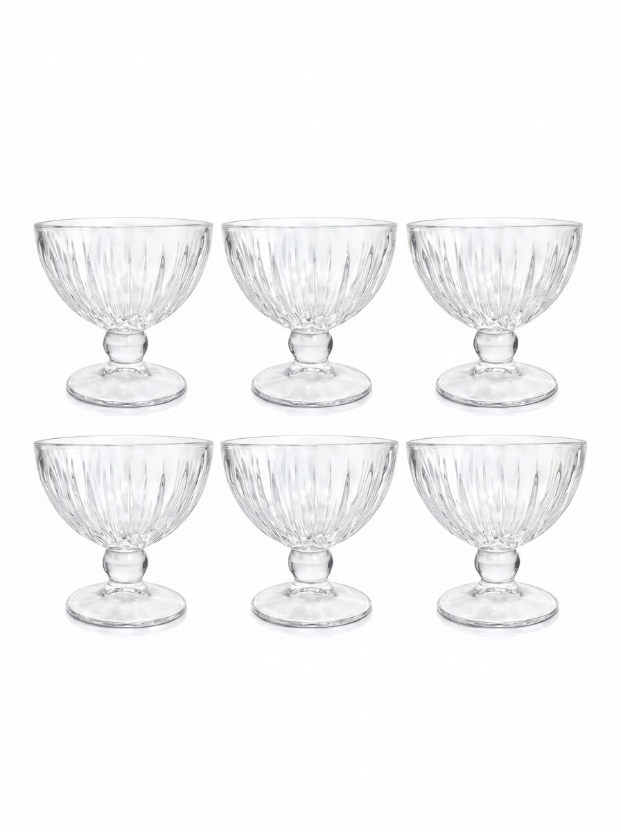Conjunto de Taças para Sobremesa Vidro 6 Peças