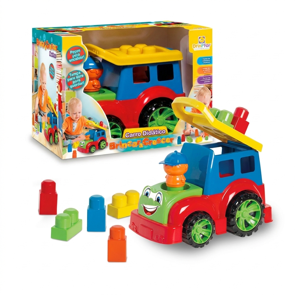 Brinquedo Carro Didático Educativo