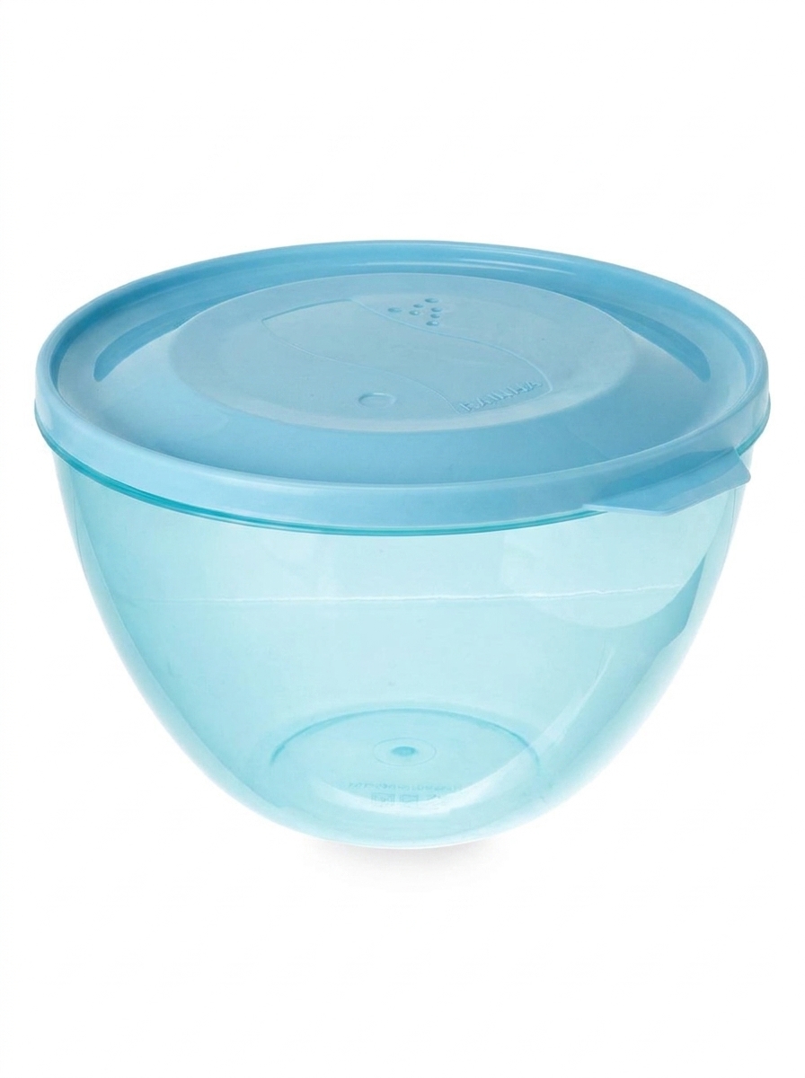 Tigela Plástica bowl com Tampa Rainha185 5,5L