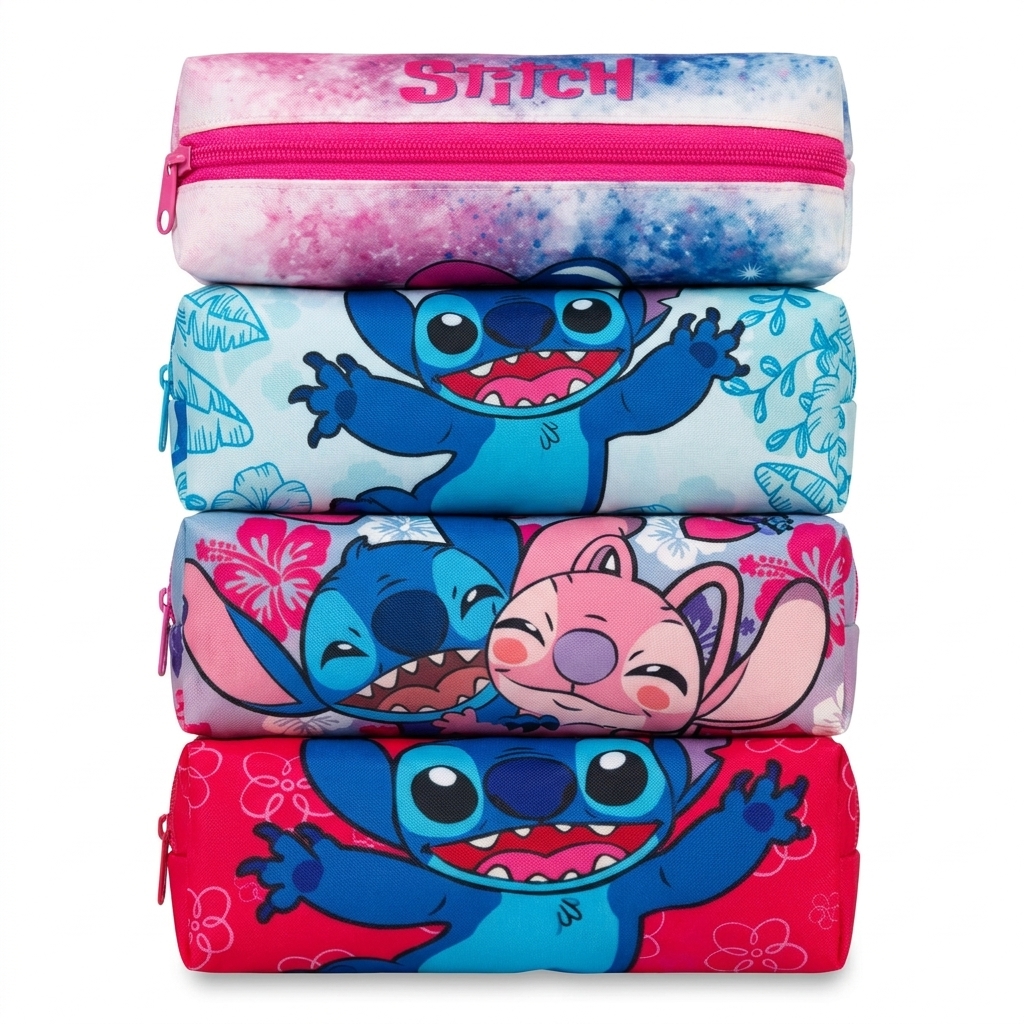Estojos Stitch femininos aleatorios