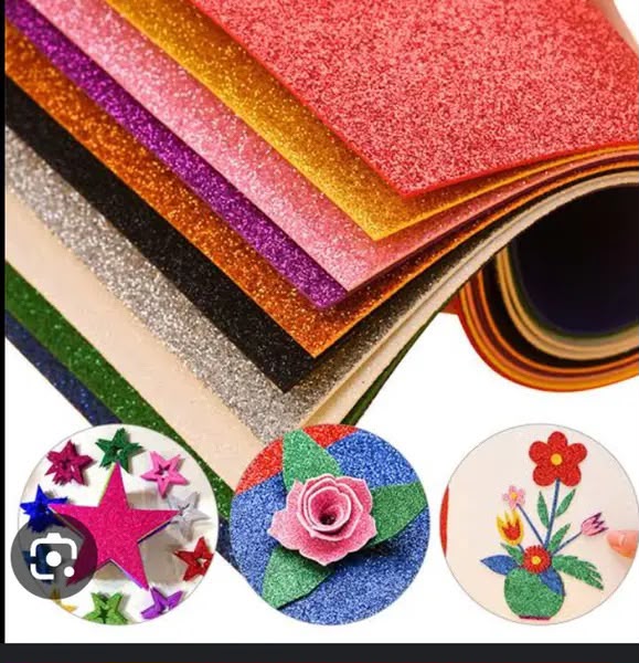 Folhas de EVA com Glitter