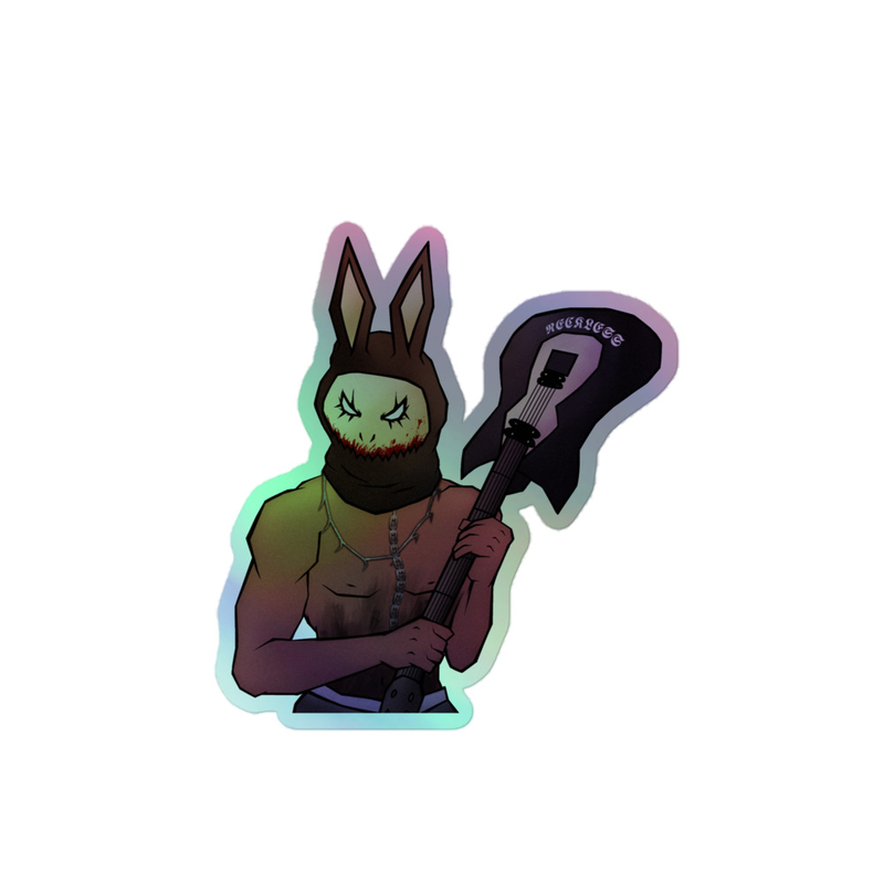 HOLOGRAPHIC BUNNY STICKER