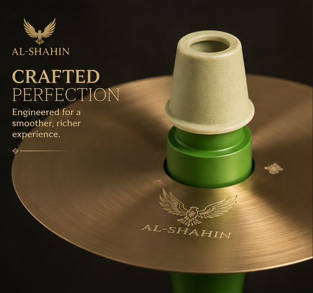 AL-SHAHIN Premium Hookah (Green & Gold Edition)