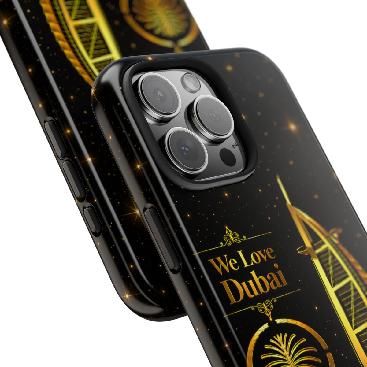 We Love Dubai Phone Case | Burj Al Arab Gold Skyline Tough Case