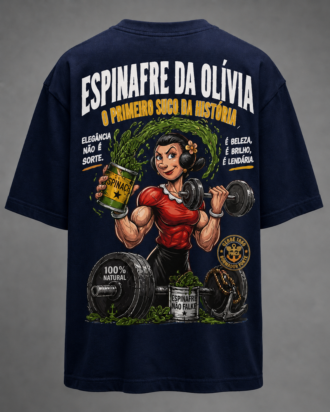 Camiseta Espinafre da Olívia – Oversized