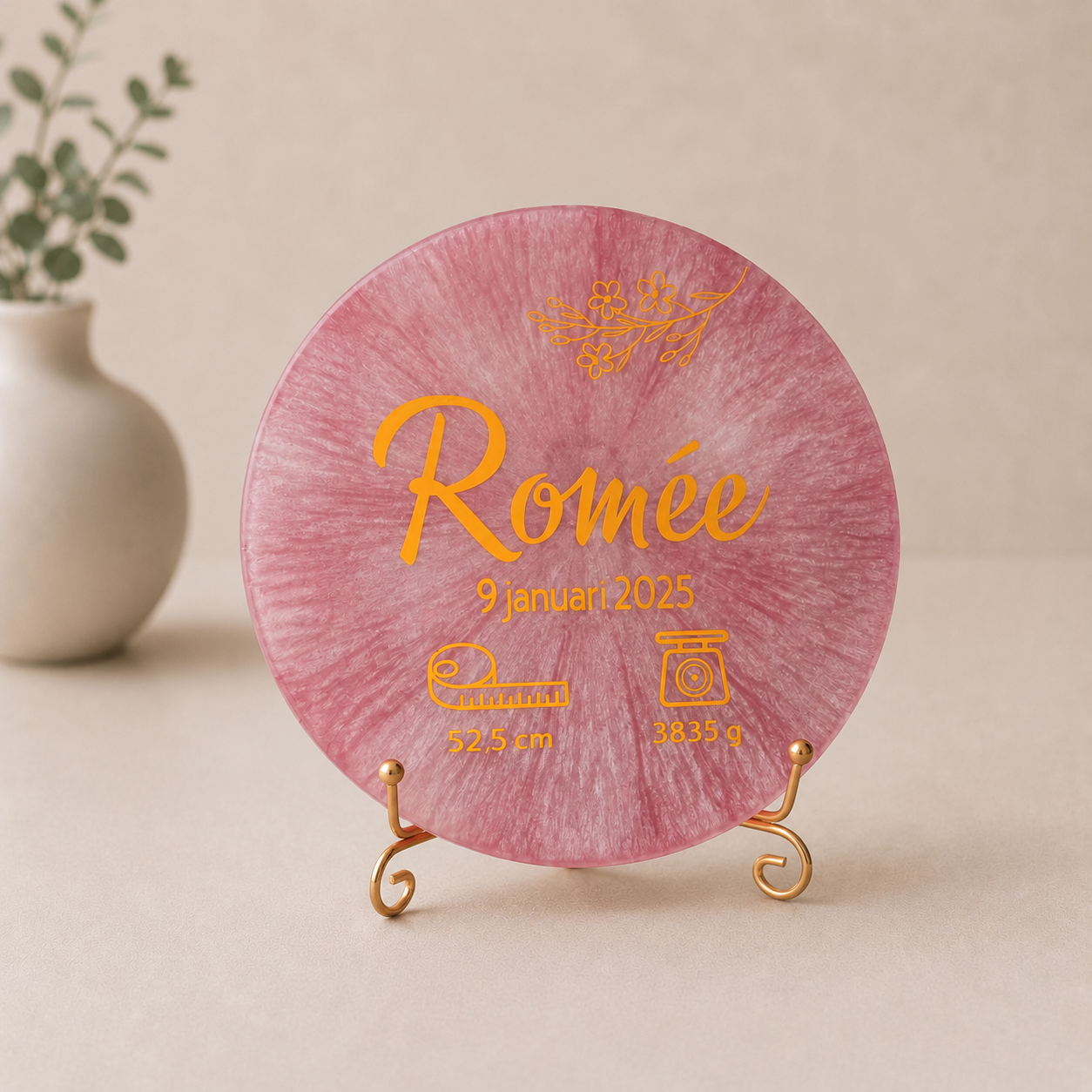 Bord Geboorte Romée - Voorbeeld 