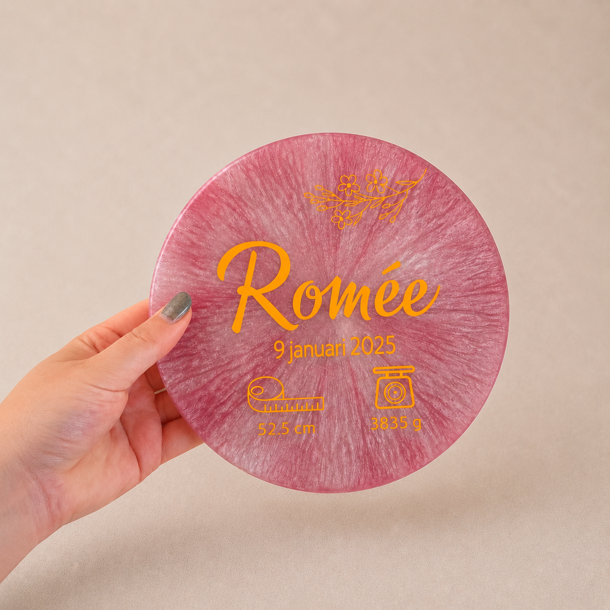 Bord Geboorte Romée - Voorbeeld 