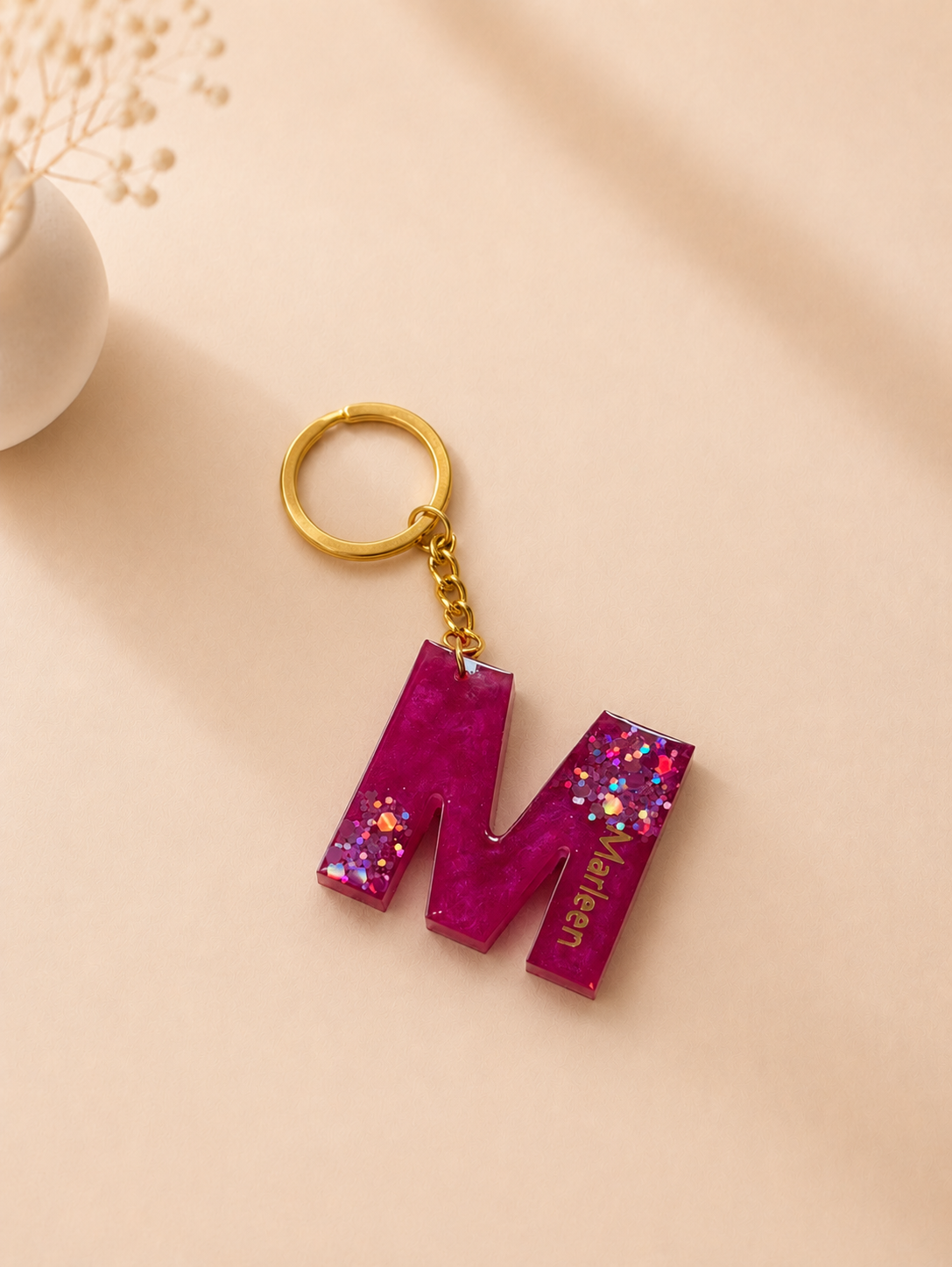 Sleutelhanger Letter Marleen - Voorbeeld 