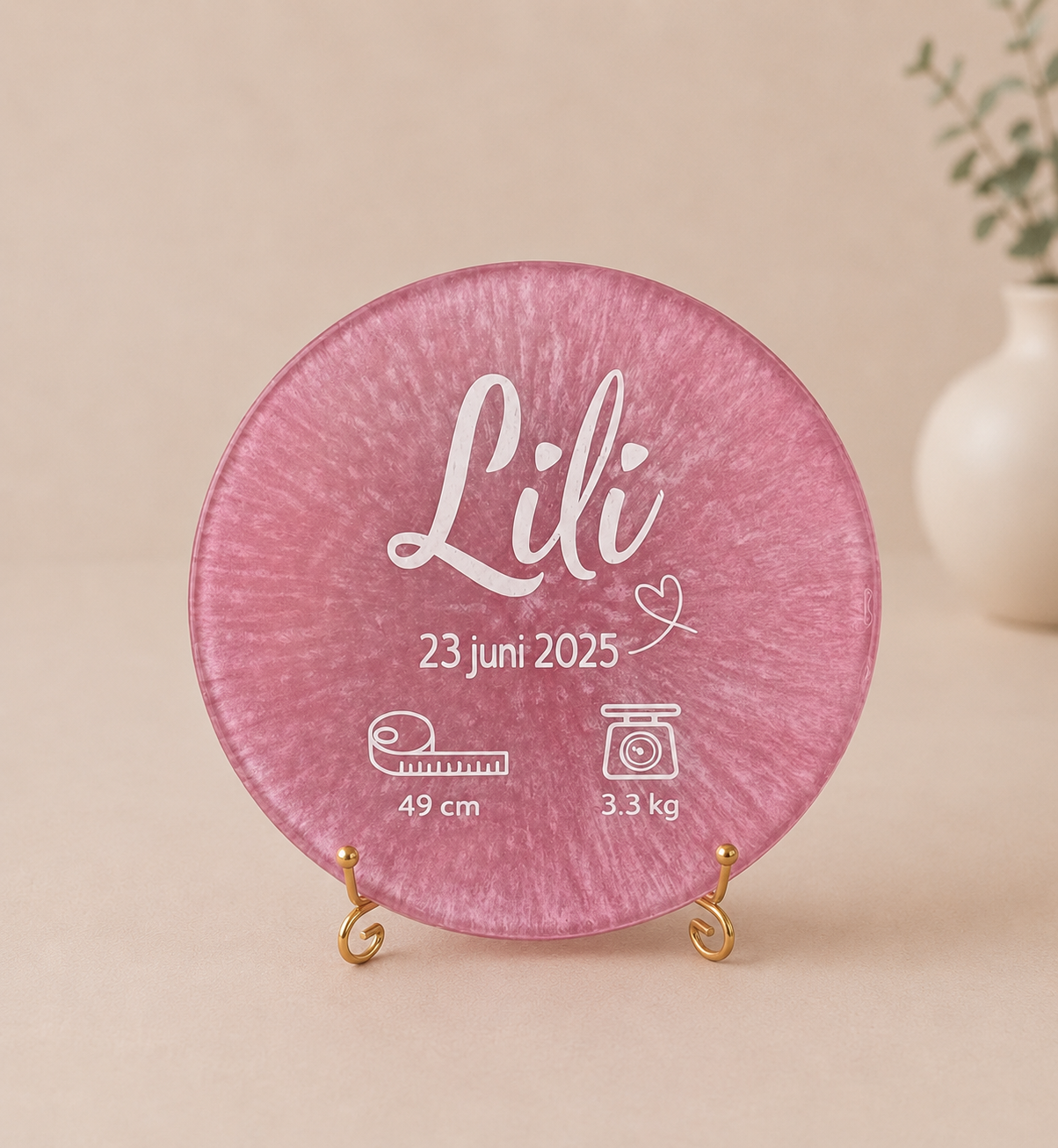 Bord Geboorte Lili - Voorbeeld 