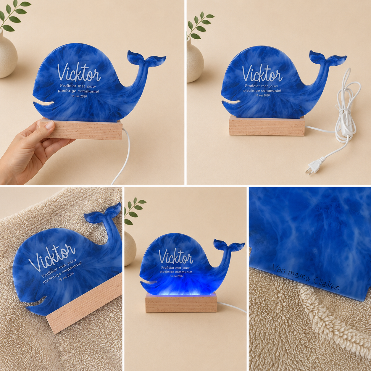 Nachtlampje Schildpad Vicktor - Voorbeeld