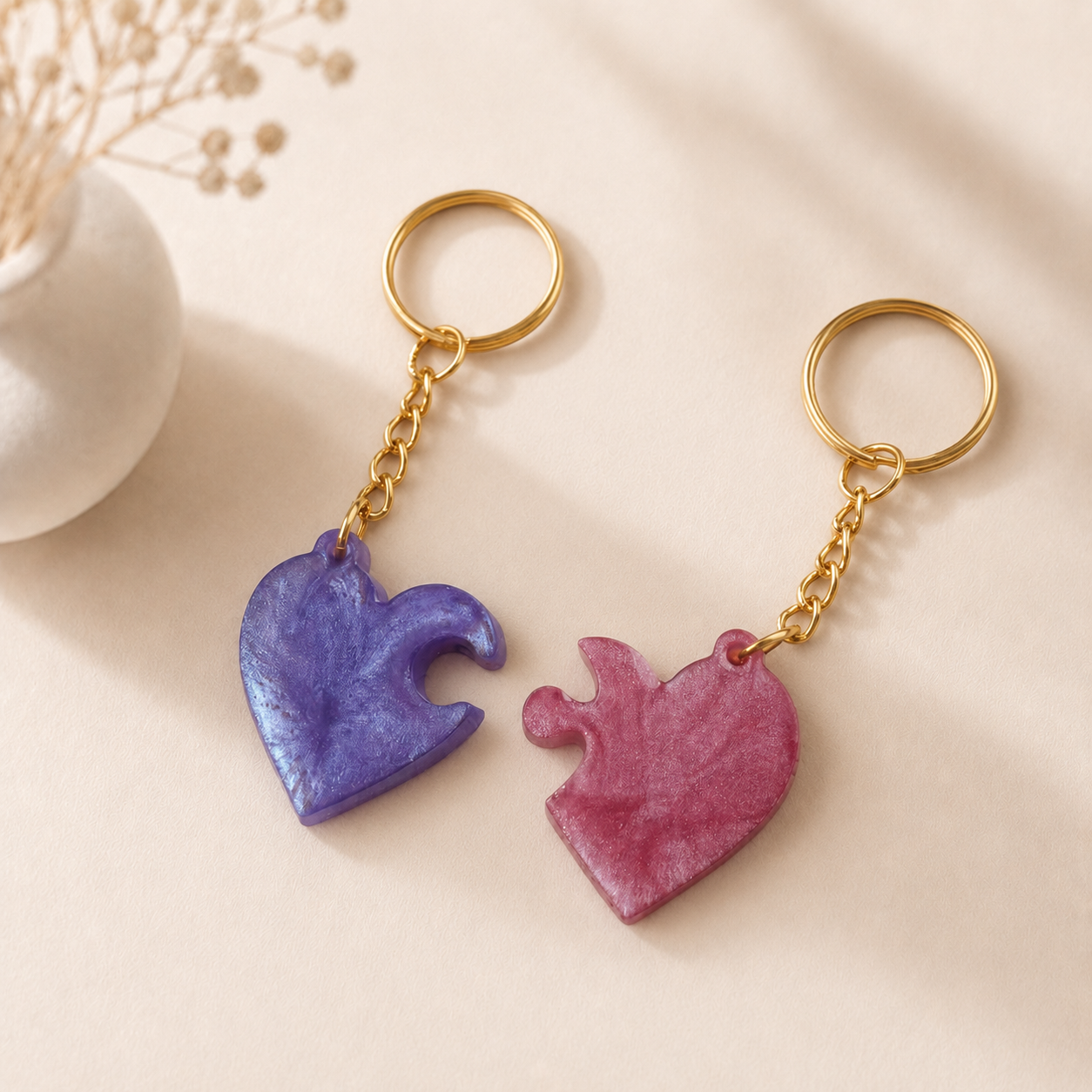Sleutelhanger Hartjes Puzzel 
