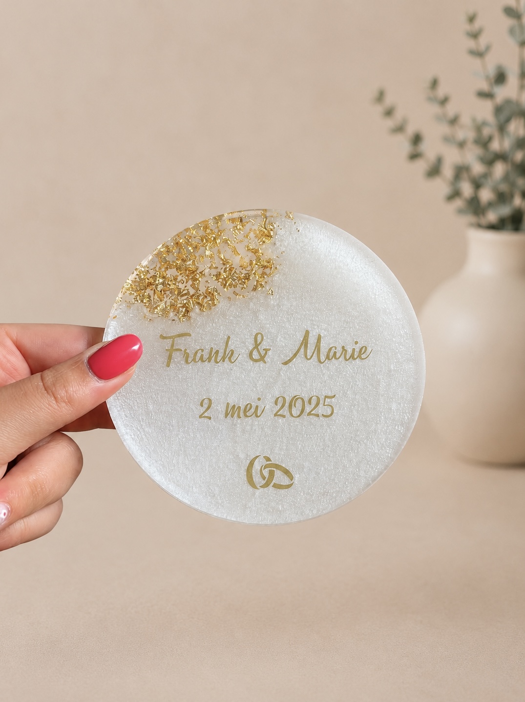Bord Huwelijk Frank & Marie - Voorbeeld 