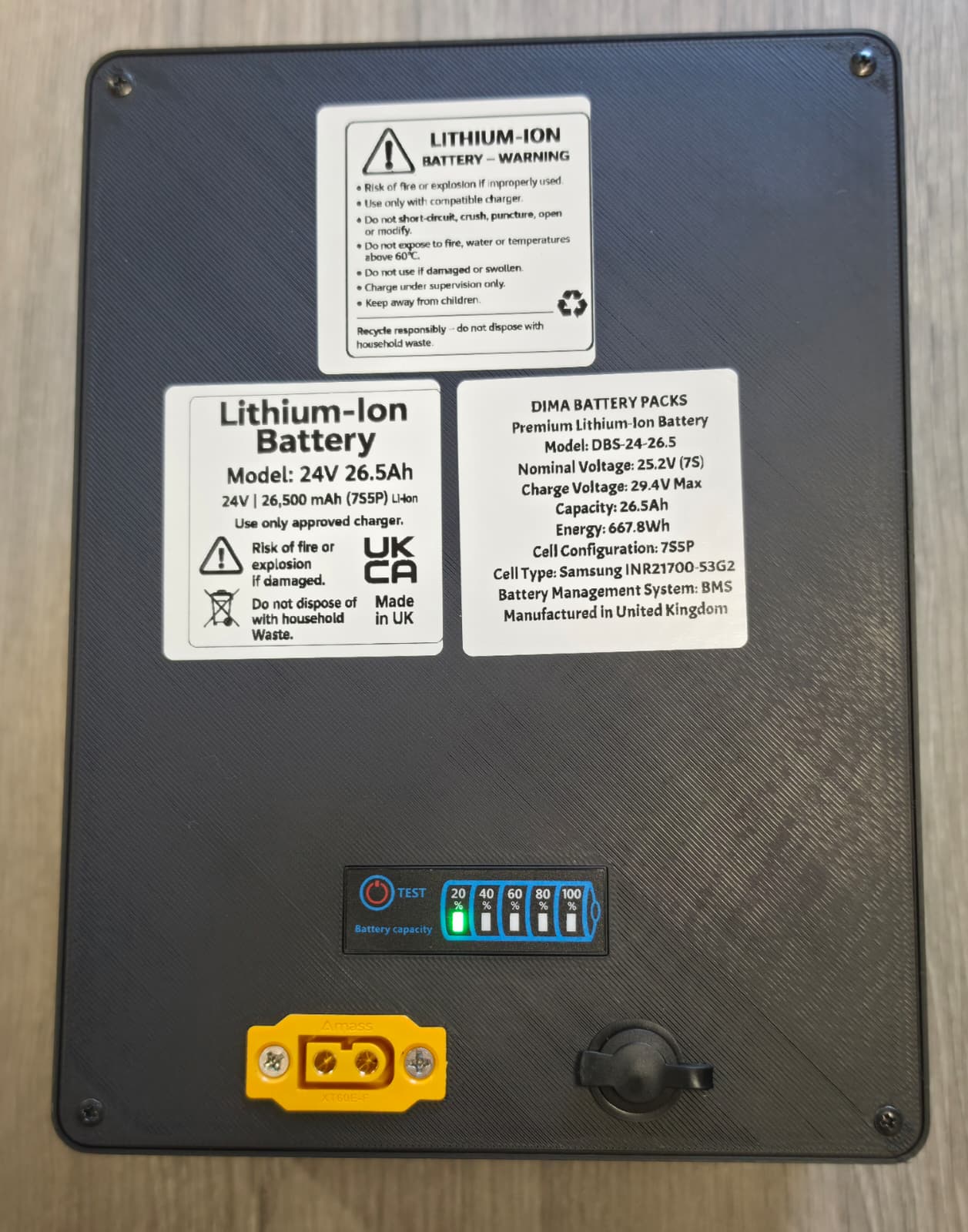 24V 26.5Ah Premium Lithium Battery for Mobility Scooters – Samsung 53G2 Cells