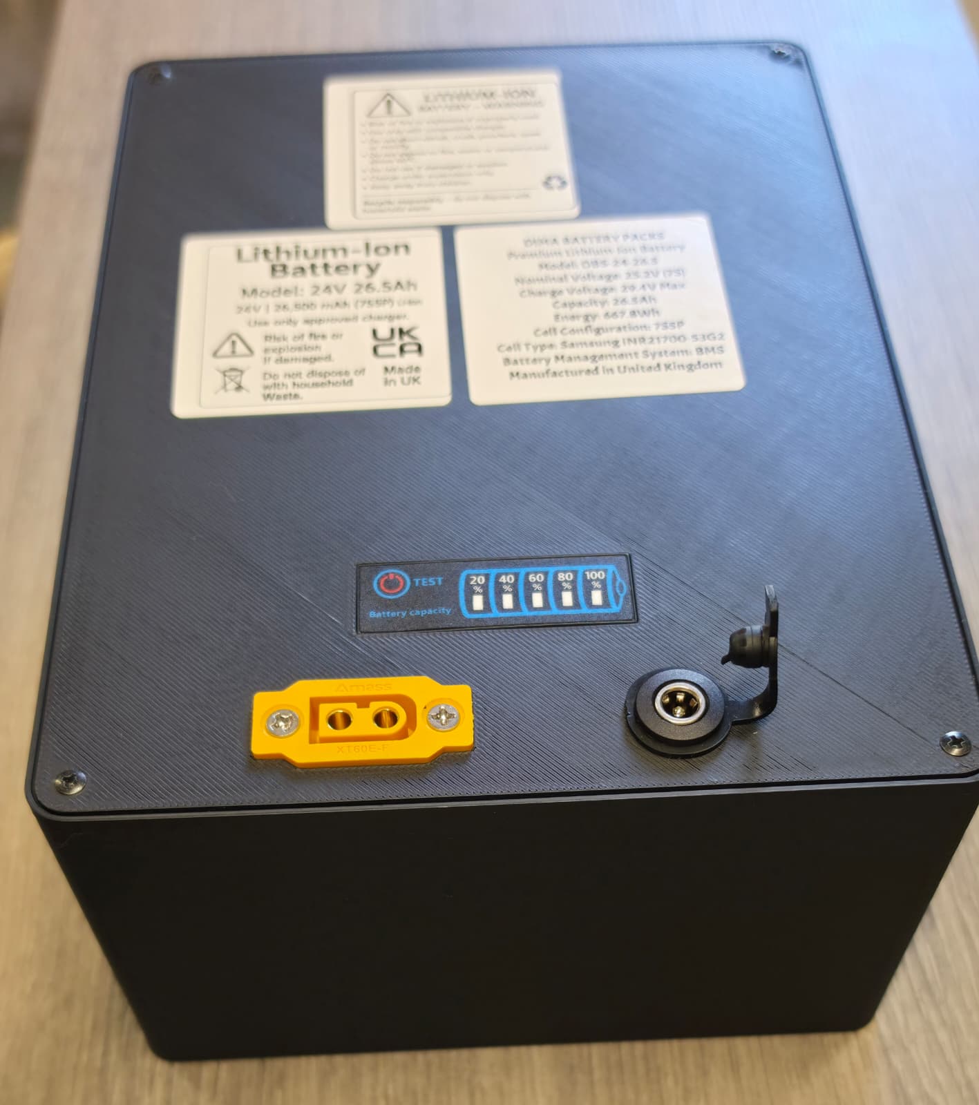 24V 26.5Ah Premium Lithium Battery for Mobility Scooters – Samsung 53G2 Cells