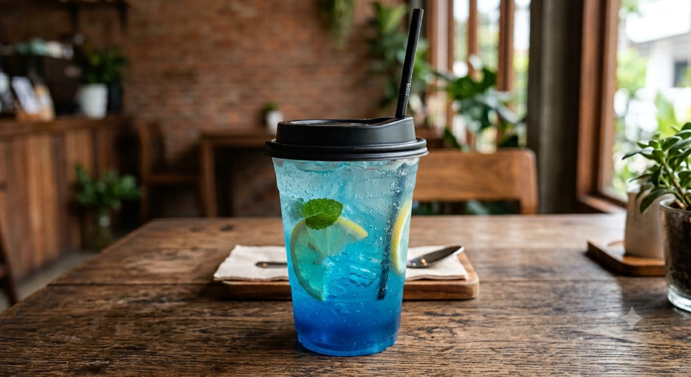 Blue Lagoon Mocktail