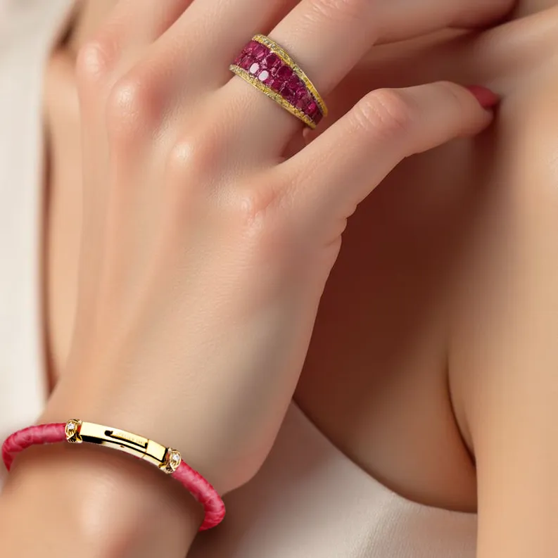 Luxuriöses Armband Ruby (002c)