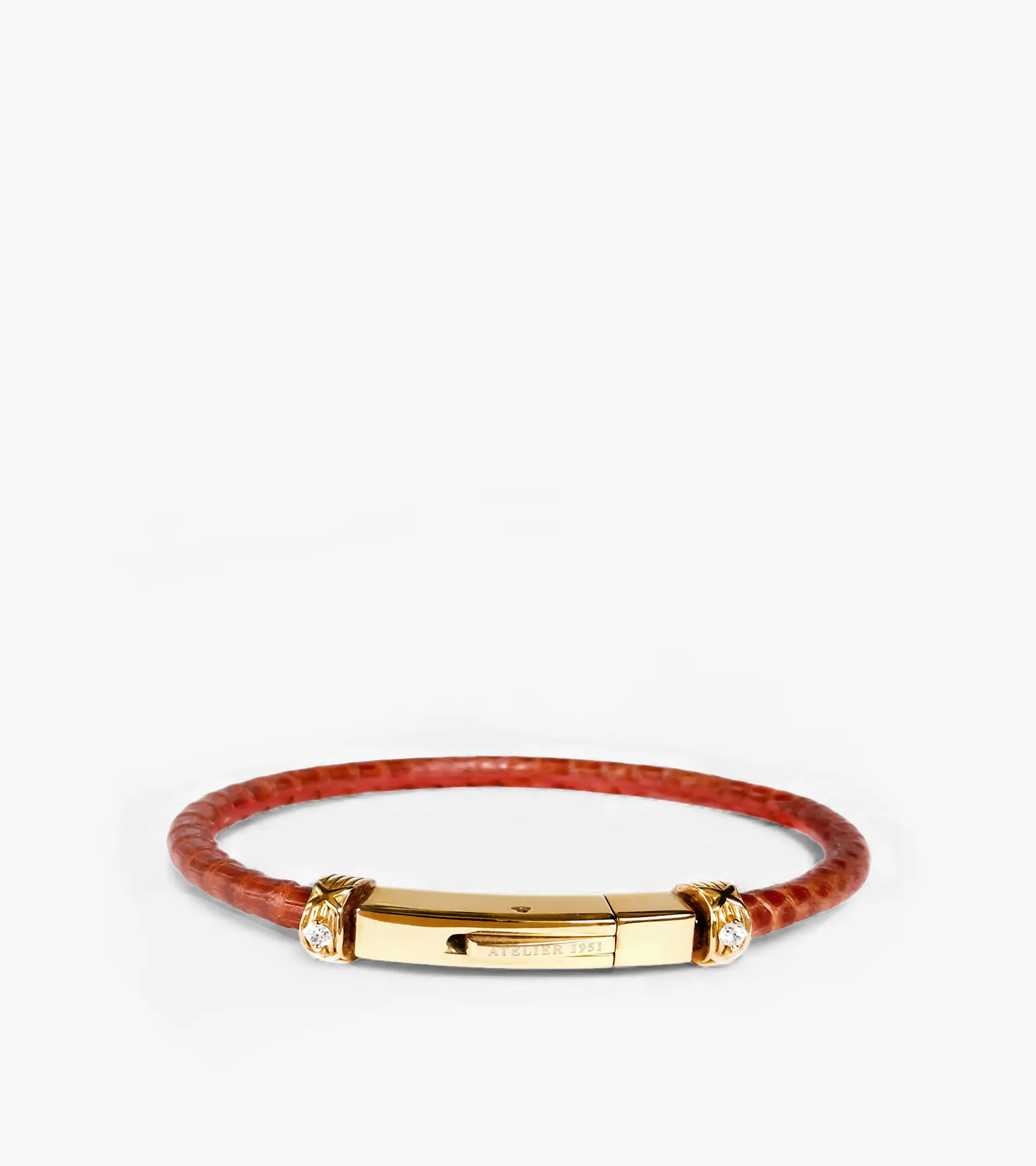 Braunes Echsenlederarmband  (005)